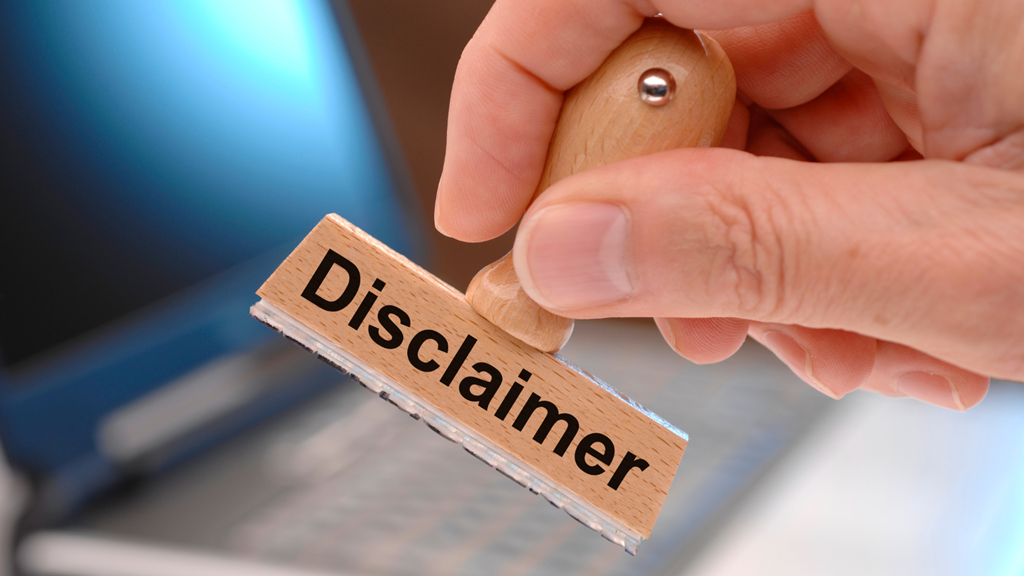 Legal Disclaimer