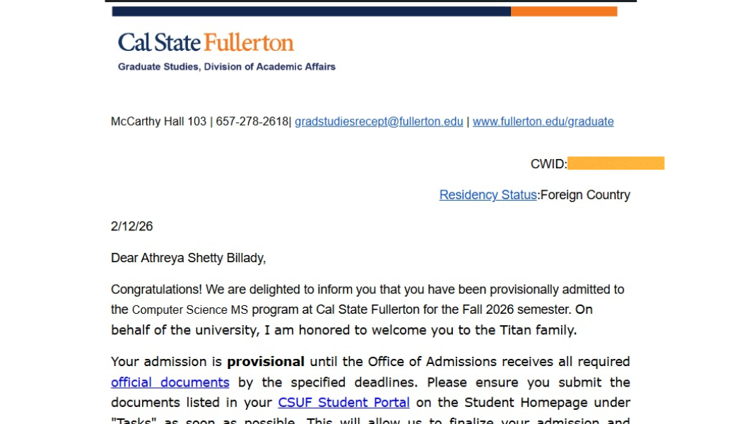 Cal State Fullerton University